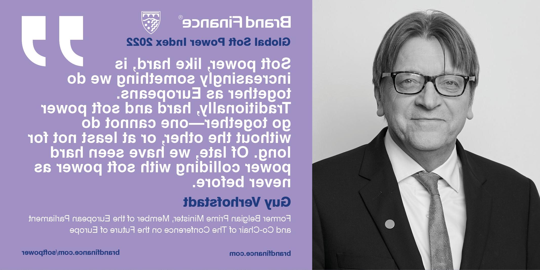 Guy Verhofstadt, Former Belgian Prime Minister, Member of the European Parliament and Co-Chair of The Conference on the Future of Europe
