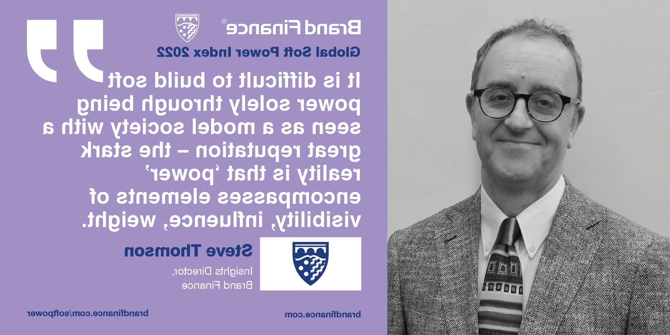 Steve Thomson, Insights Director, Brand Finance