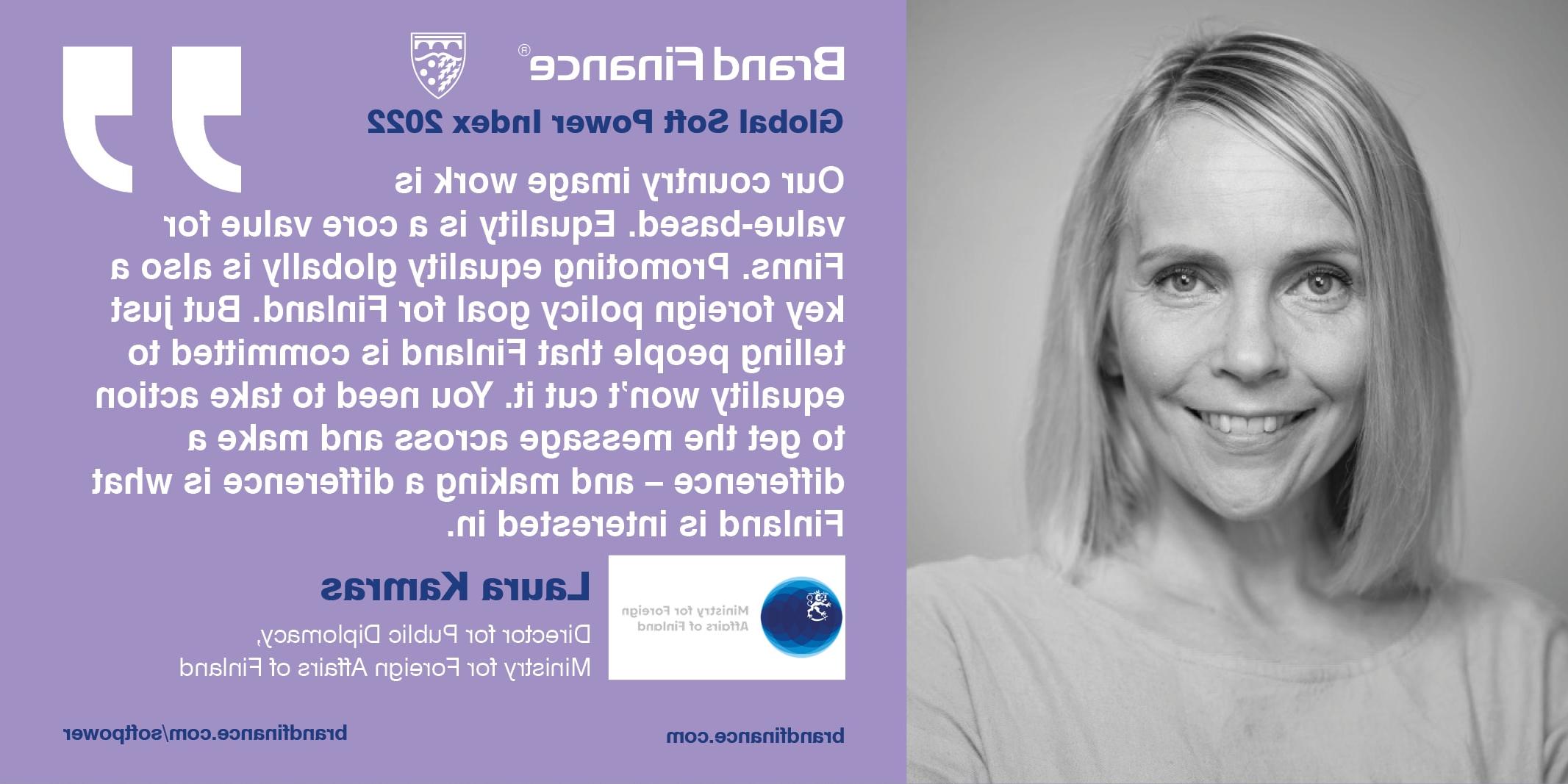 Laura Kamras, Director for Public Diplomacy, Ministry for Foreign Affairs of Finland