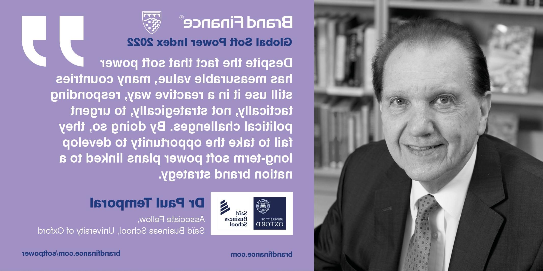 Dr Paul Temporal, Associate Fellow, Saïd Business School, University of Oxford